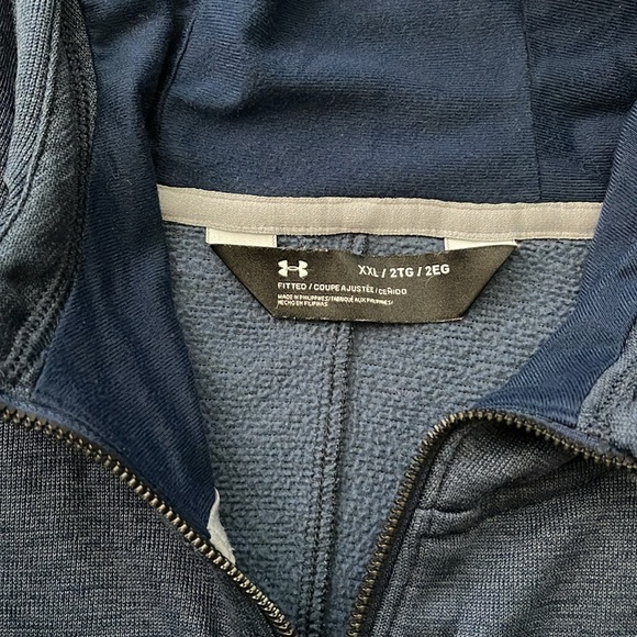 EUC Men’s Under Armour Academy/Steel Sportstyle Sweater Fleece Jacket Size XXL - Picture 6 of 12